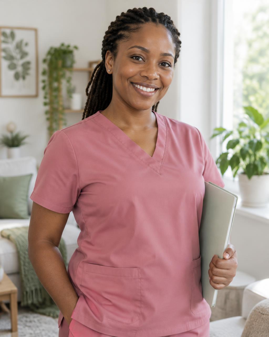 A friendly home caregiver